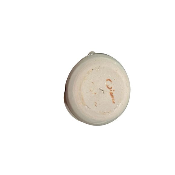 3 Studio Art Pottery Handmade Pinch Artist Signed Creamer Ceramic 3" x 3" Rustic - Picture 8 of 11